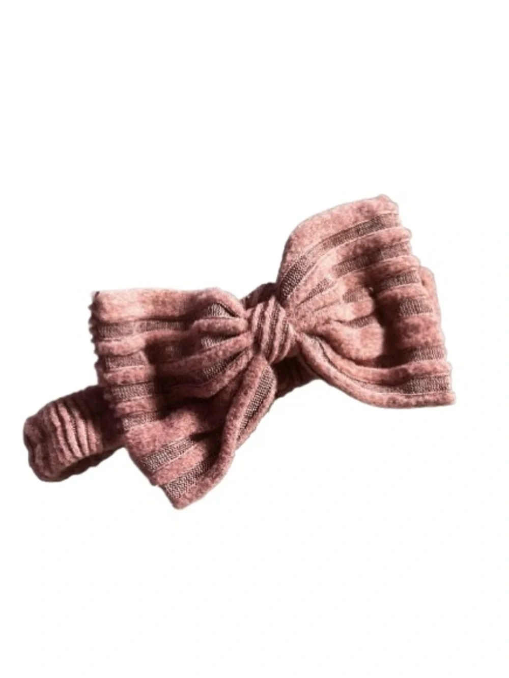 Ribbed Two-Piece Outfit with Headband in Mauva - NWOT